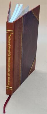 The National Obstacle To The National Public Style Considered. O [Leather Bound]