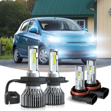 For Mitsubishi Mirage 2014-2019 4pc Led Headlight Hilow Fog Light Bulbs 6000k For Mitsubishi Mirage 2014-2019 4pc Led Headlight Hilow Fog Light Bulbs 6000k