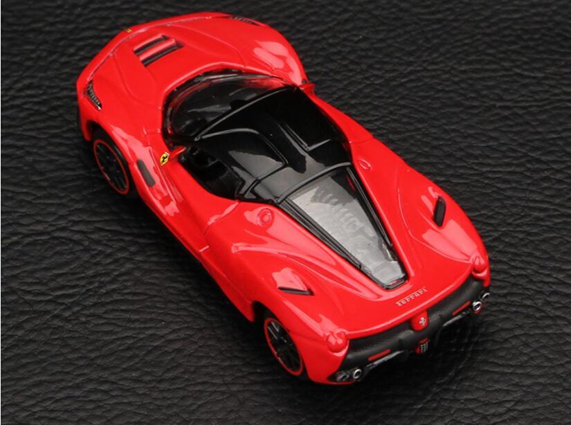 New Bburago 1:64 Ferrari Laferrari Red Race & Play Diecast Metal