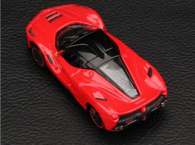 New Bburago 1:64 Ferrari Laferrari Red Race & Play Diecast Metal