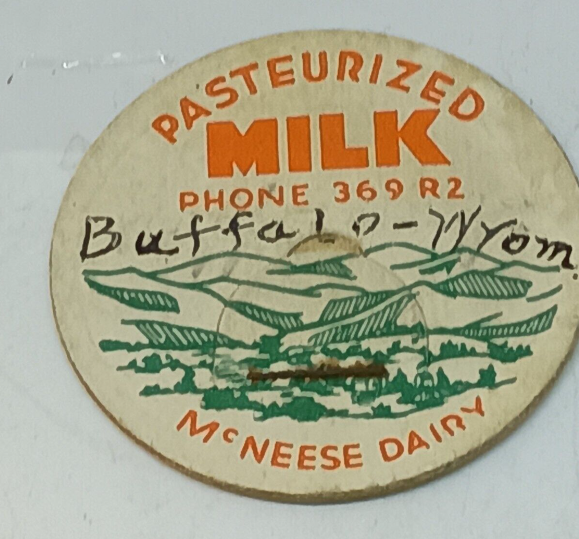 1934 Buffalo Wyoming McNeese Dairy Early Dairy Milk Bottle Cap eBay