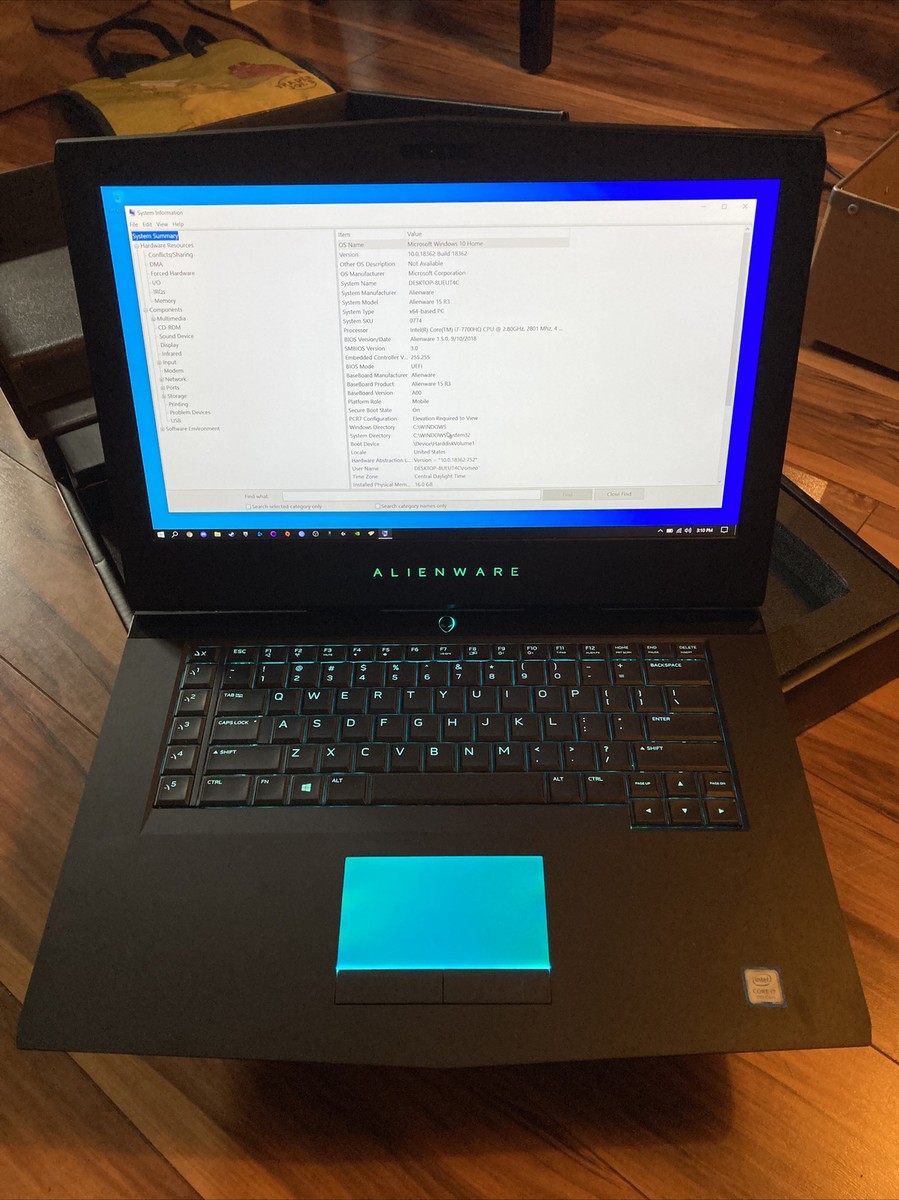 Windowsノート本体 Alienware 15 R3 i7-7700HQ 16GB GTX1070 ALIENWARE 15 R3 I7-7700HQ 2.8GHz 16GB RAM 256GB SSD 1TB HDD 15.6