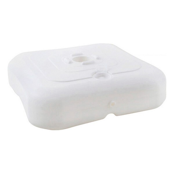 Support de parasol blanc 38x38 cm pour stabiliser contre le vent