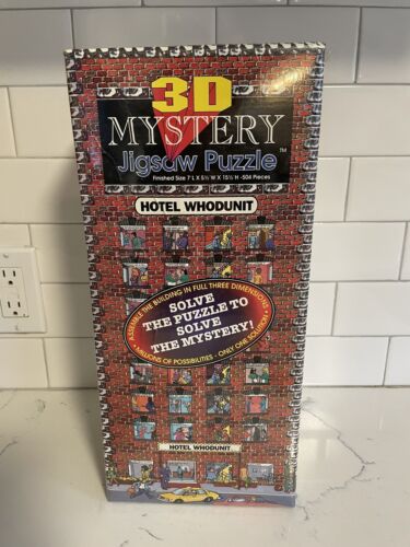 3D Mystery Jigsaw Puzzle Hotel Whodunit 504 Pieces Buffalo Games NEW & SEALED - Picture 1 of 4