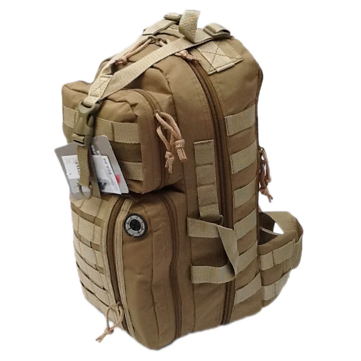 18" 1200cu.in. NexPak Tactical Sling Shoulder Hiking Backpack TL318 TAN - Image 3 of 4