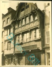  Lisieux Normandy France shop Store front Medieval Building  in 1926