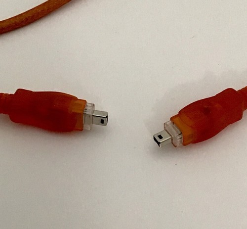 Firewire 4 Pin to 4 Pin 6ft Cable IEEE-1394a Orange Color