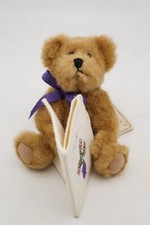 Boyds Bears Head Bean Plush Thank You Thanks Message Series Brown Fuzzy Teddy