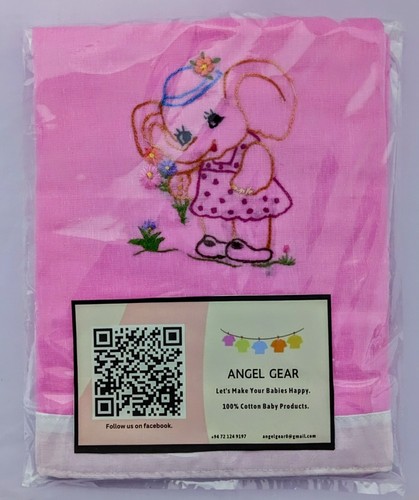 Hand Made Luxury 100% Cotton Embroidered Baby Towel 18 x 18inch - Picture 6 of 18