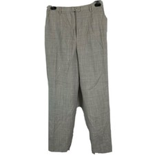 Pendleton Womens Petite Size 8 x 27  Straight Leg Lined Virgin Wool Pants Gray