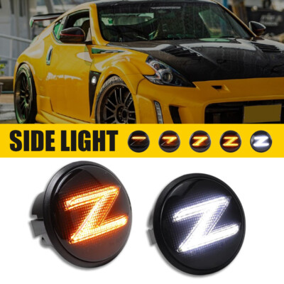 For 2010-2020 Nissan 370Z Sequential LED Side Marker Blinker Turn