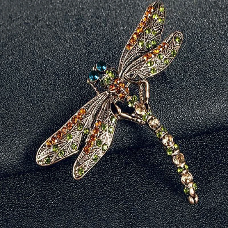Women s Brooch Pin Vintage Noble Dragonfly For Scarf Pin Brooches Jewelry