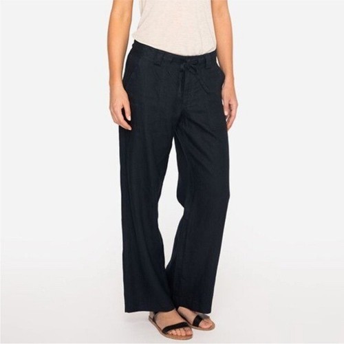 Johnny Was Calme organic linen navy pants Medium