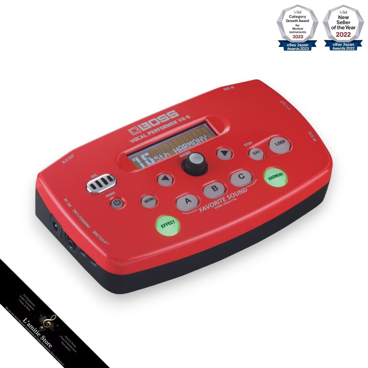 BOSS VE-5 Vocal Performer Effect Processor Red PSA Z9B1960 BOSS VE-5 Vocal Performer Effect Processor Red PSA Z9B1960