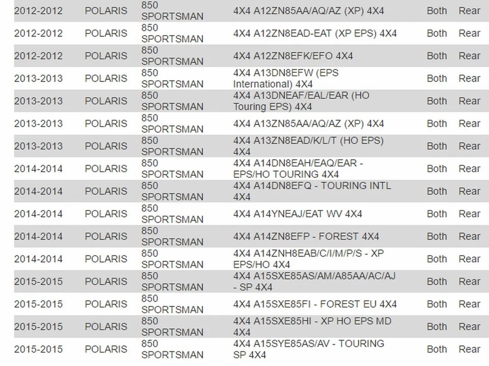 Eje trasero completo Interparts ATV-PO-8-342 para Polaris Sportman Scrambler 550 Foto 4 de 4