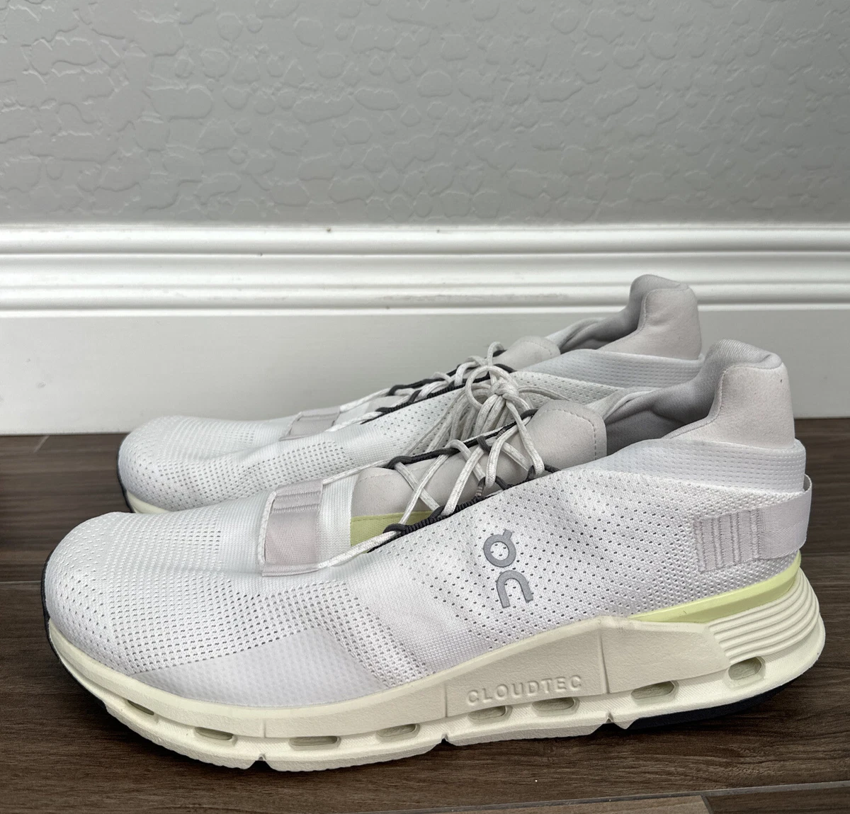 Men s On Running Cloudnova 2023 Undyed White Seedling Athletic Shoes Size 11