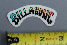 Billabong Surfboards Clear Neon Rainbow Black OG 80's B8 Vintage Surfing STICKER