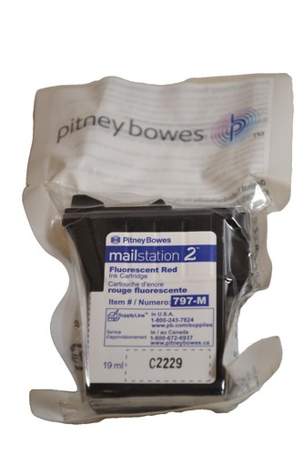 G&G 793-5 Red Inkjet Cartridge For Pitney Bowes DM100i, DM200L, DM125i, DM175i – Single Unit, 7935 Compatible