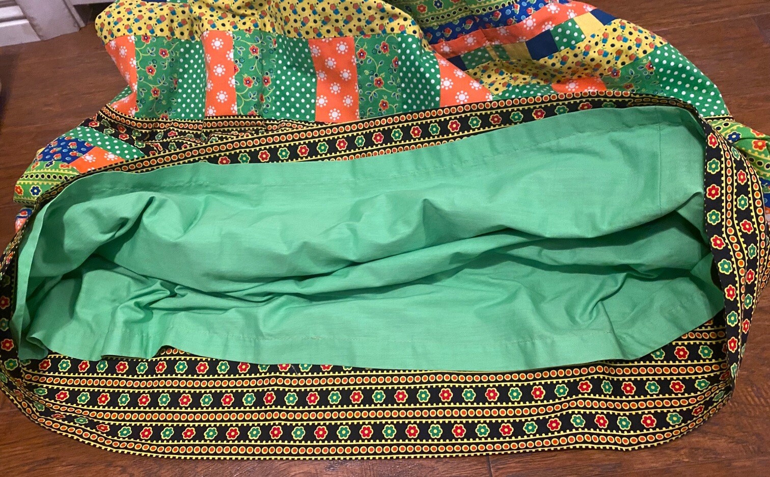 Vintage 1970's  Mountain Artisans Patchwork Maxi … - image 5