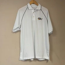 ATEC Company Polo Golf White Shirt Men's XL Short Sleeve Collar Casual Summer