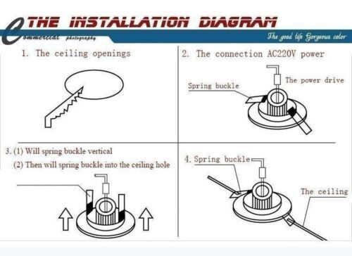 3/5/7W Dimmable LED Ceiling Light Recessed COB Downlight Spotlight for Home 110V - Picture 10 of 12