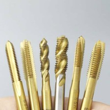 1PCS HSS Machine screw tap M3-M12 Metric Thread Spiral Flute taps Hand Pointed