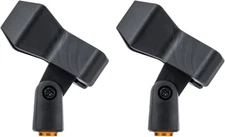 2-Pack Spring-Loaded Microphone Clips for Most Handheld Transmitters Less than 4