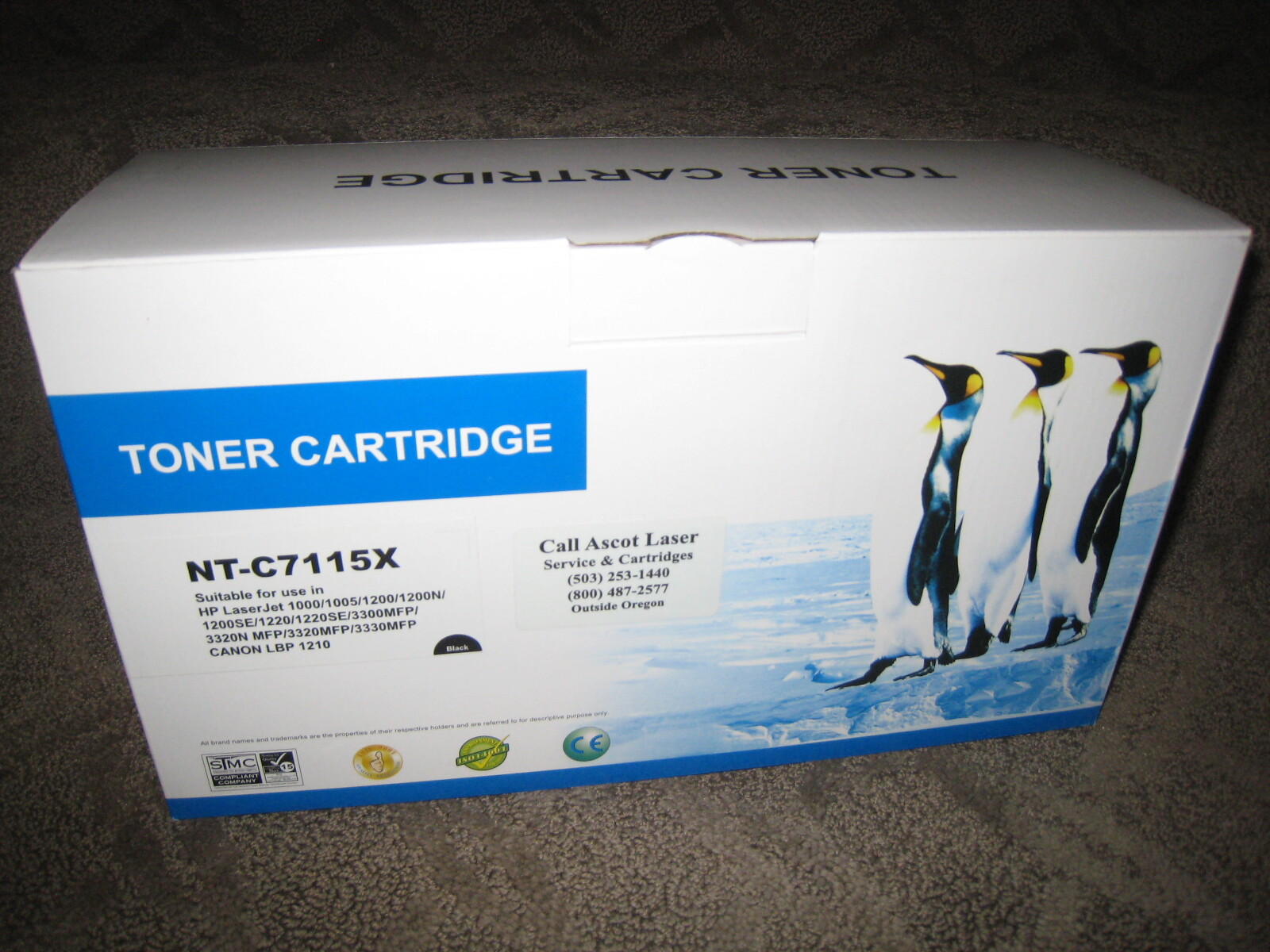 Compatible HP C7115X Black Toner Cartridge Factory NEW 15X
