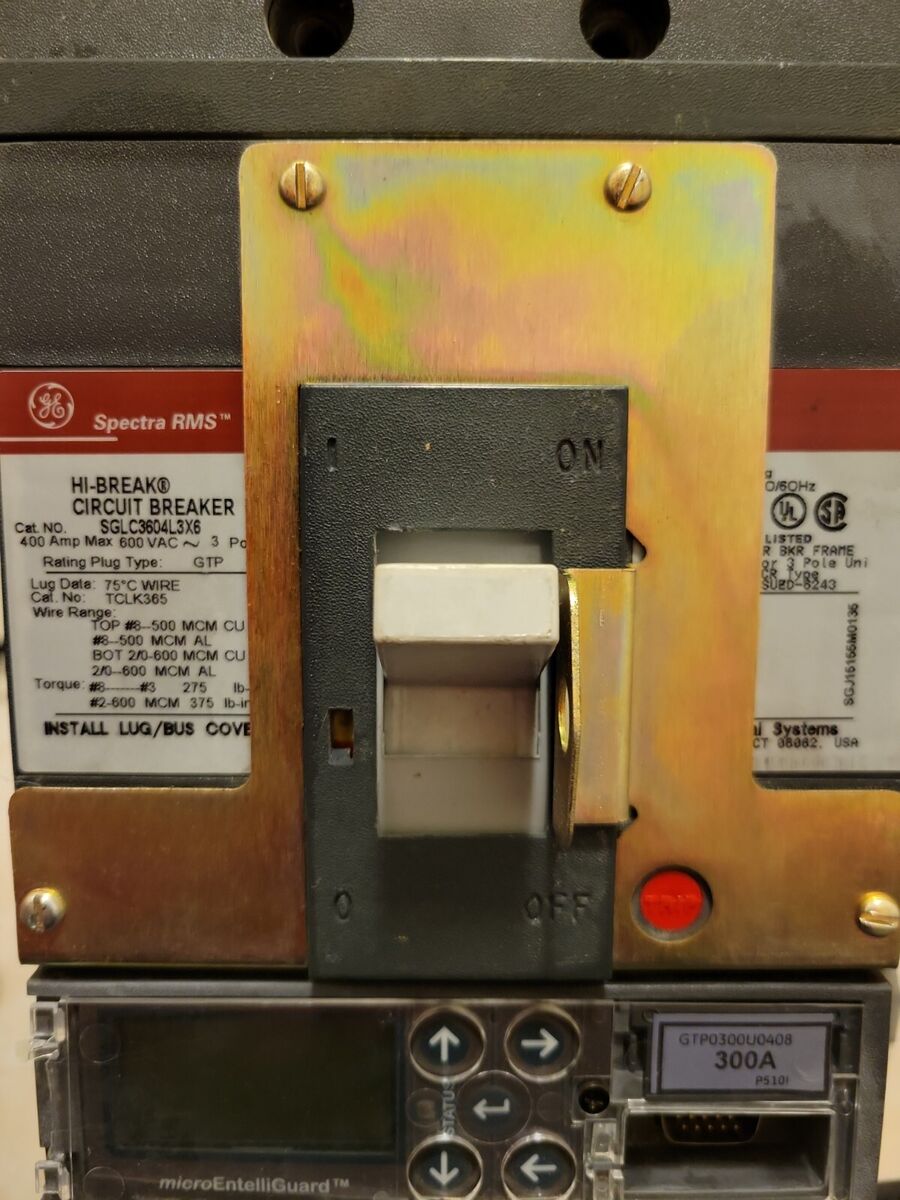 GE SGLC3604L3X6 Spectra RMS Circuit Breaker 300A Trip | eBay GE SGLC3604L3X6 Spectra RMS Circuit Breaker 300A Trip | eBay