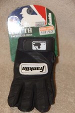 Franklin YOUTH Batting Gloves (1 pair) - Level 1 - Youth Large- Black - NEW