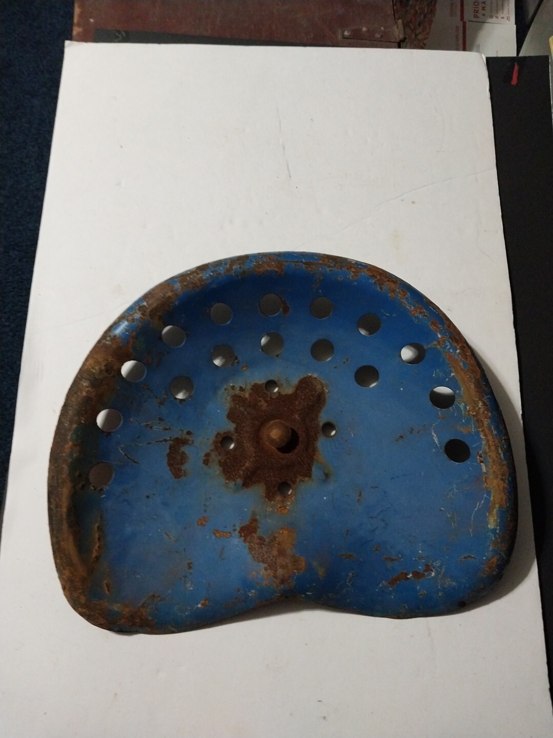 Vintage Metal Tractor Seat eBay