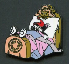 Disney Pins Figaro Sleeping in His Cat Bed Pinocchio Pin Disney Cats
