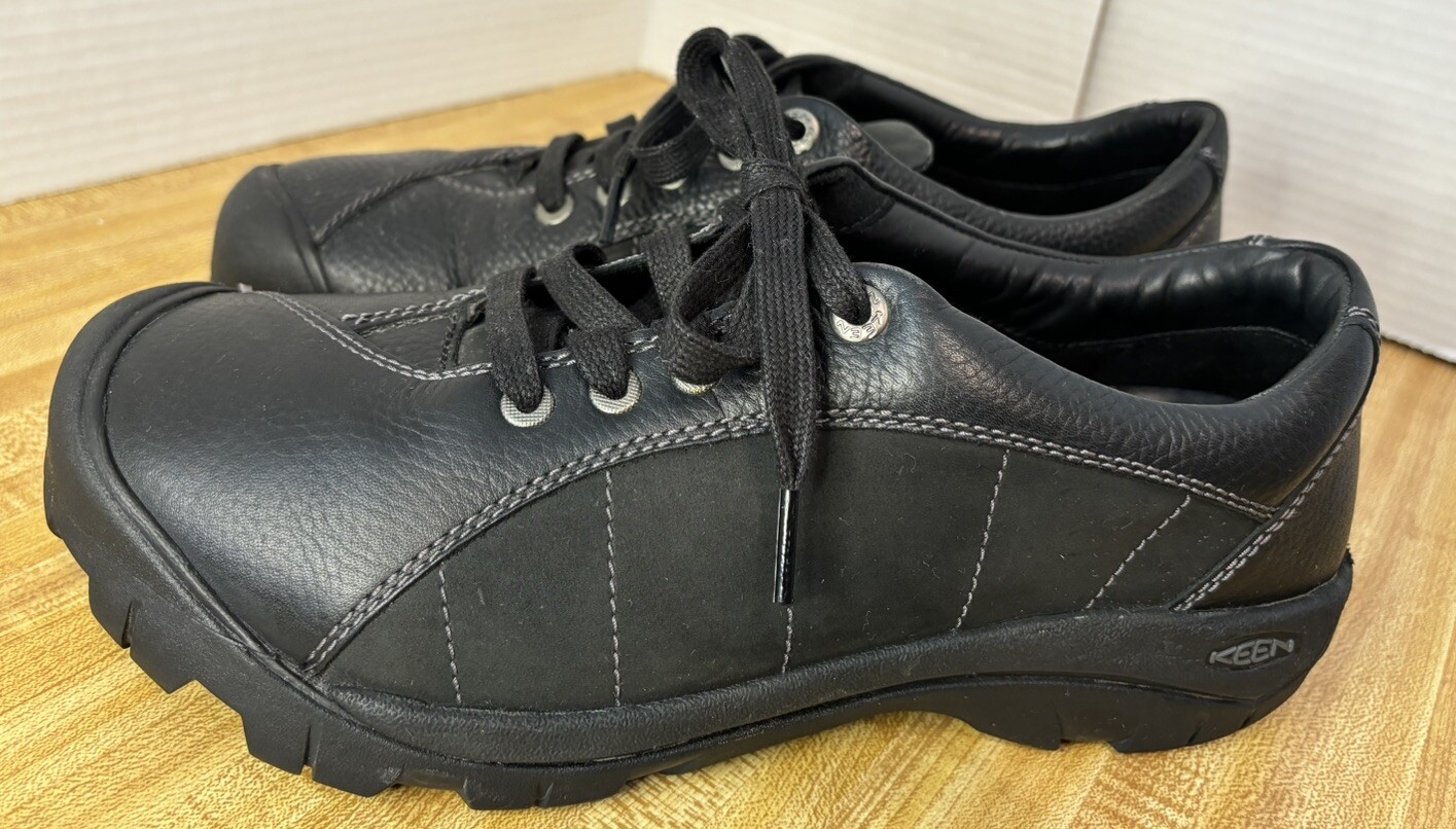 KEEN Scarpe da passeggio da donna nere Presidio taglia 11 in pelle