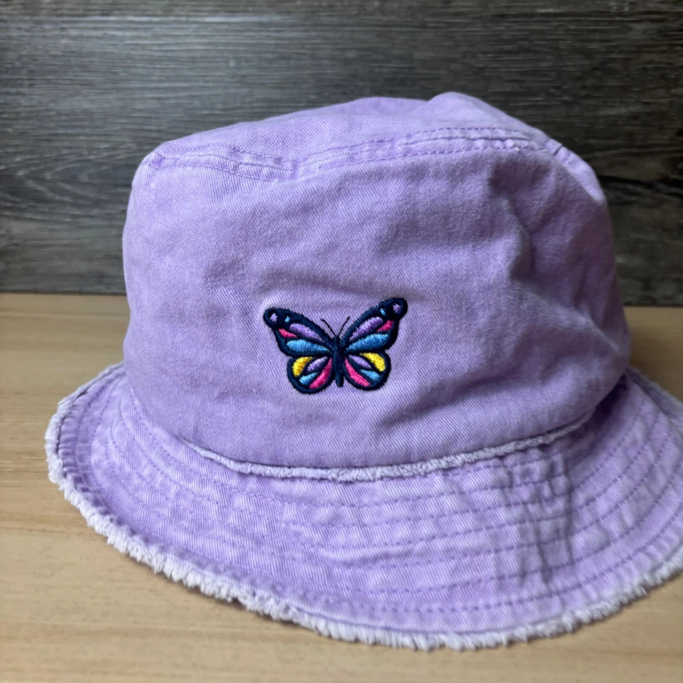 Sombrero Bucket Mujer Talla Única Púrpura Festival Mariposa David & Young Foto 2 de 4
