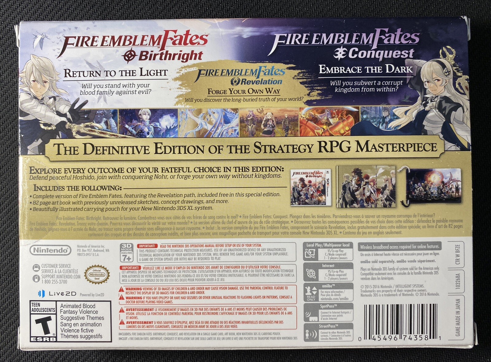 Fire Emblem Fates Special Edition (Nintendo 3DS, 2016) 45496743581 eBay
