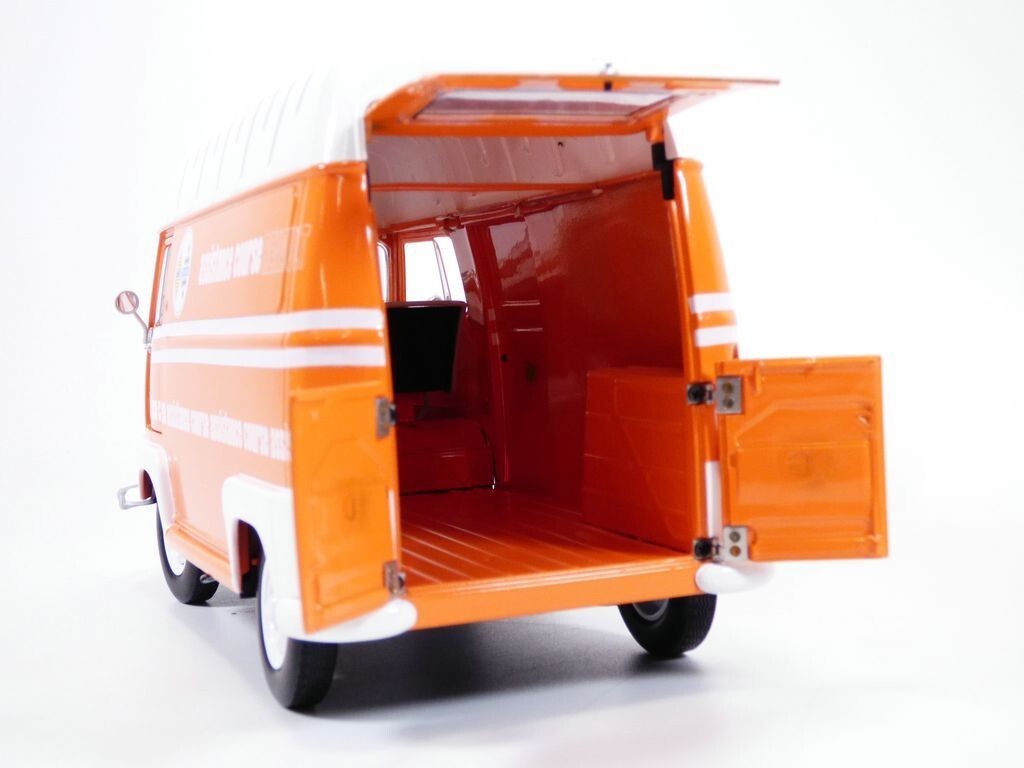 Renault Estafette 1968 Assistance Courses Orange – Norev 1/18, Neuve