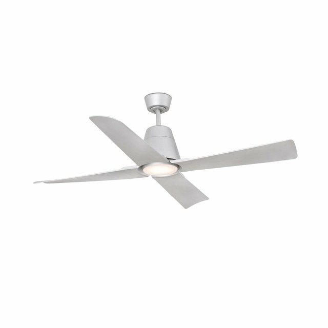 Outdoor Ceiling Fan With Led Light And Remote Control Typhoon Grey