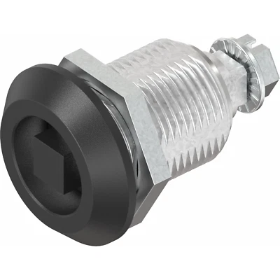 CTA 1x Drehspannverschluss Vierkant 8, GD-Zn schwarz DSV 6mm Kompression 1000-U755