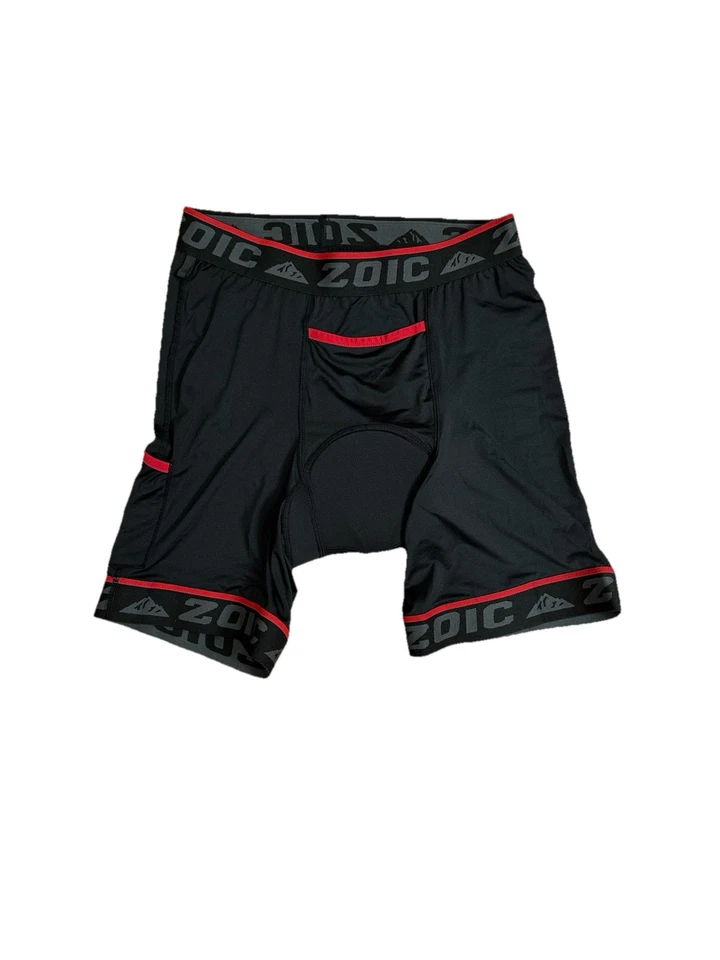 ZOIC Men's ETHER Mountain Bike Shorts 12" Inseam with Liner Coal Gray MED Shorts - Image 3 of 4