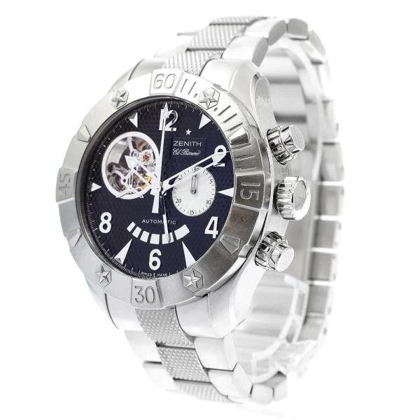 Zenith — Zenith Defy Classic Open 03.0526.4021 46mm SS Black Dial Automatic Watch #C5342