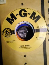 Marvin Rainwater, Half-Breed ~ 1959 MGM 45 +sleeve