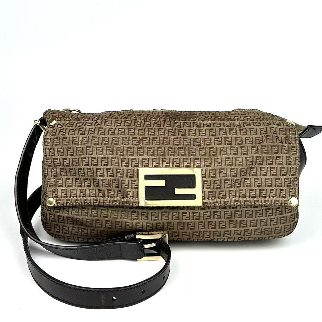 RARE FENDI Mamma Bucket Bag in Zucca Print Excellent Condition Shoulder Bag