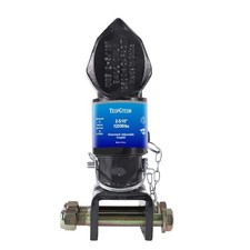 Adjustable Gooseneck Trailer Coupler 2-5/16" Ball - 12,500 lbs Capacity, Black