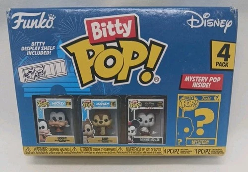 Funko Bitty Pop!: Disney 4-Pack Series 4 Goofy, Chip, Minnie,? Christmas Gift