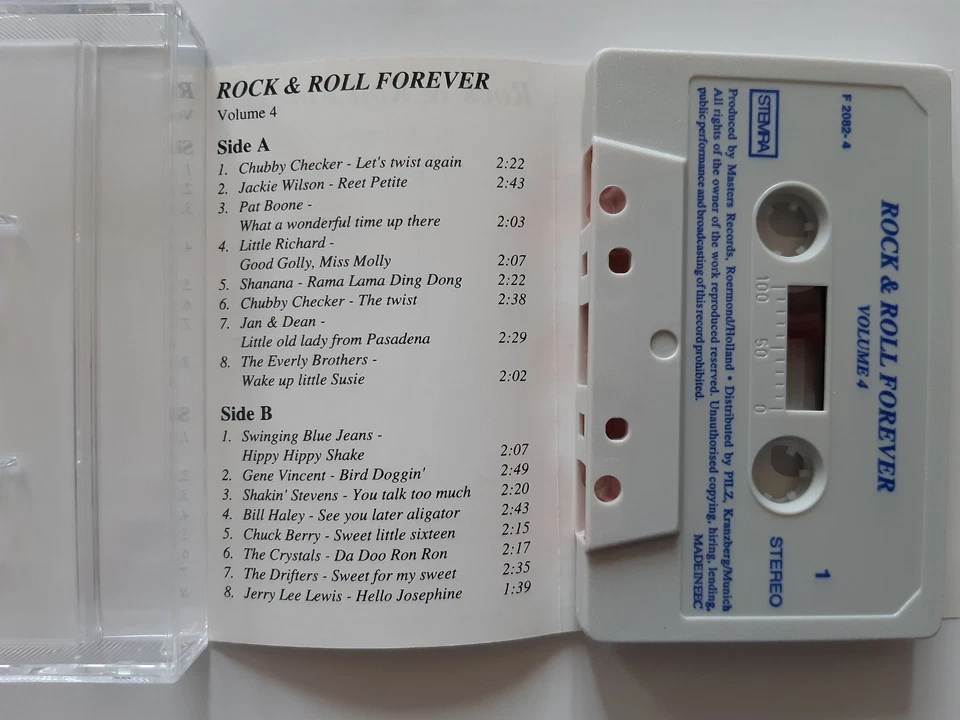 Rock'n' Roll Forever Vol. 4 / MC Kassette F 2082-4 Chubby Checker uvm - Bild 2 von 2