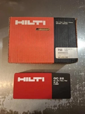 750 Clous HILTI X-GN 32MX + HILTI GC 22 2027 , 32mm pour Cloueur HILTI GX 120 - Bild 1 von 4