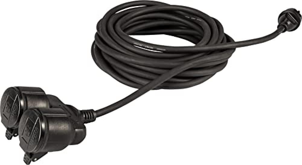 Cavo Prolunga Meister 7435040 25m Doppia Uscita Schuko Nera