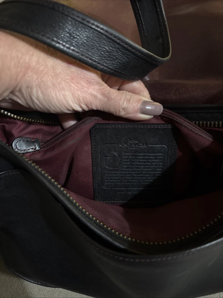 Coach Limited Edition 75th Anniv. Patricia Legacy Saddle Flap Black 9951 - Image 4 of 4