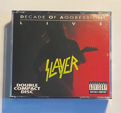 Slayer Decade of Aggression 2xCD SIGNED by Hanneman/King w/ PROOF
