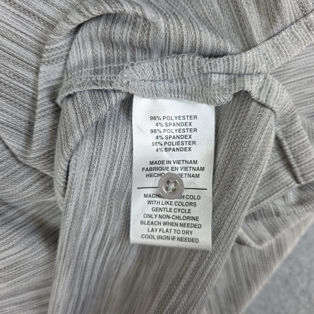 Birdie Bound Performance Golf Polo Shirt Men's XL Heather Gray Short Sleeve